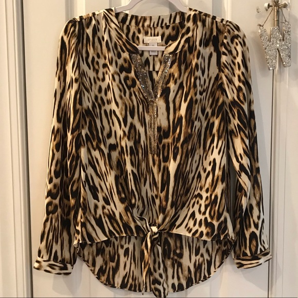 Chico's Tops - ANIMAL PRINT TOP